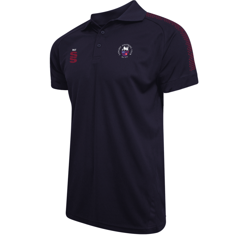 Women's Dual Solid Colour Polo : Navy